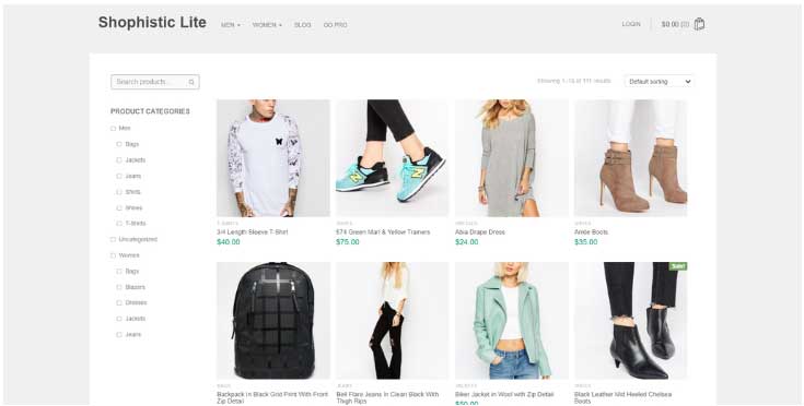 Exemple d&#039;un thème WordPress pour un site e-commerce